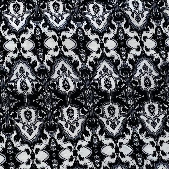 Lascana Black & White Geometric Print Keyhole Tie Halter Top, Low Back 8/10 - Picture 6 of 11